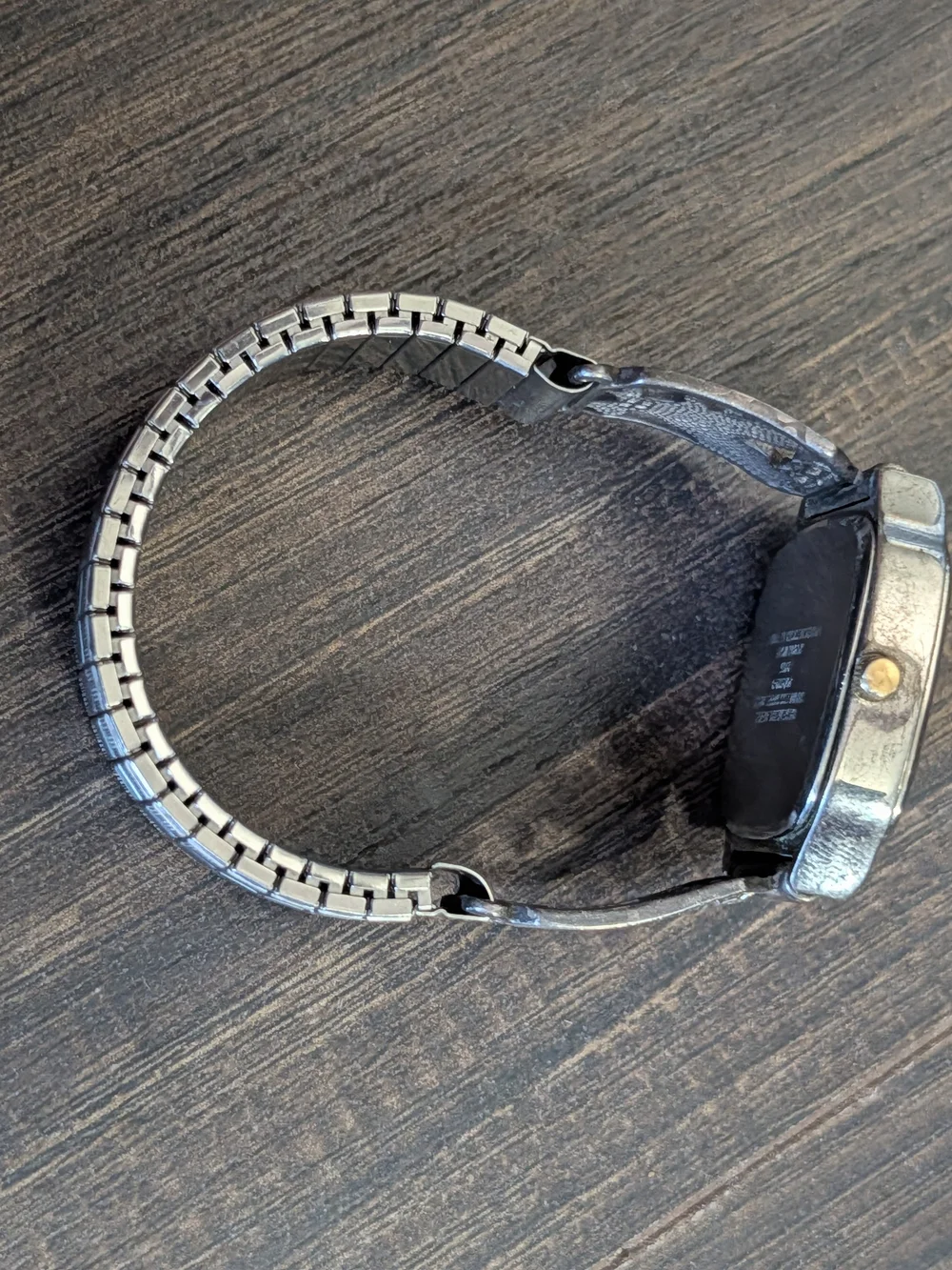 BLACK HILLS GOLD 12k & Sterling Mother Of Pearl Day Date Eagle Band Watch VTG